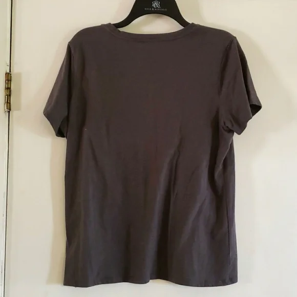 Grey Shirt with flowers - Picture 2 of 2